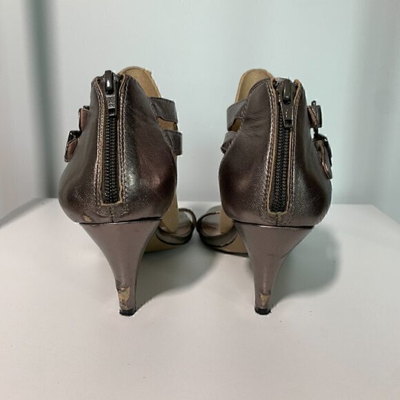 Vince Camuto Pewter  Kitten Heels - Size 8.5/38.5 - Picture 5 of 10